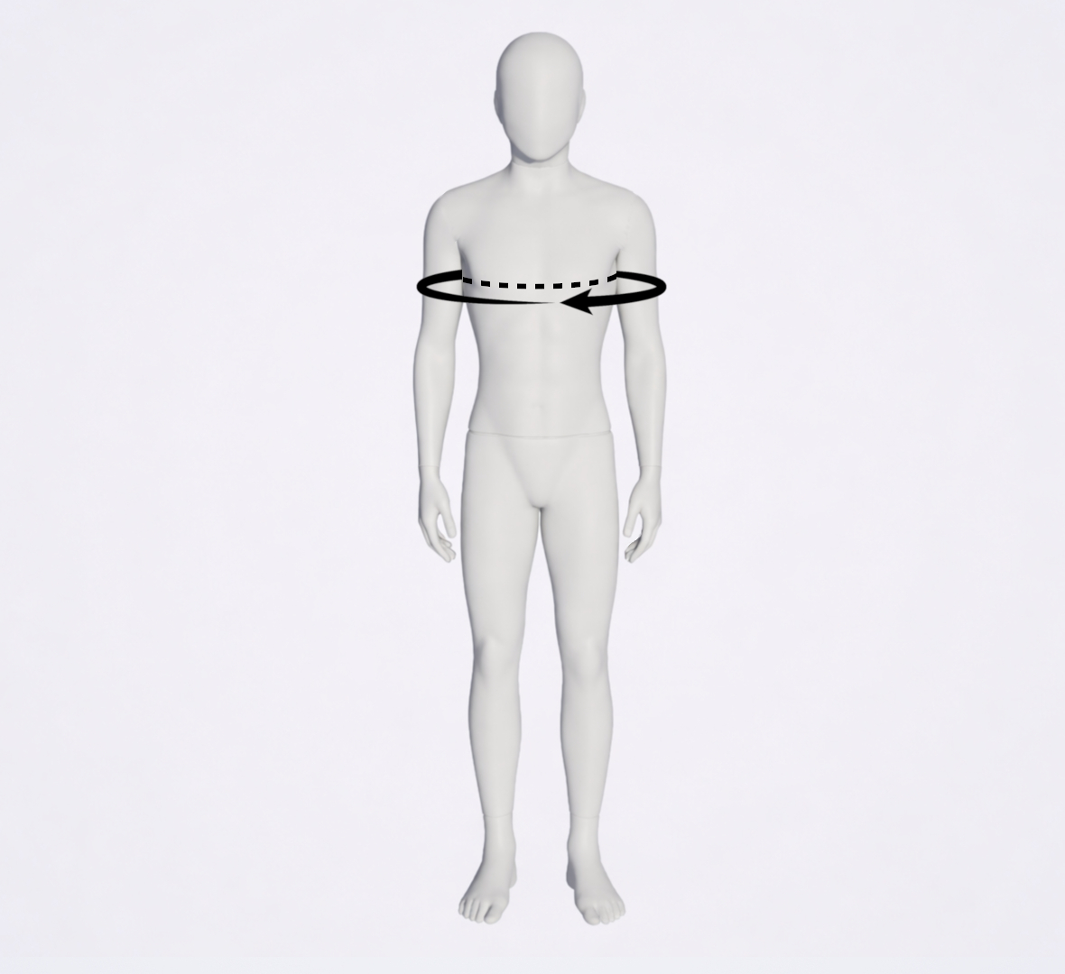 Измерение обхвата груди