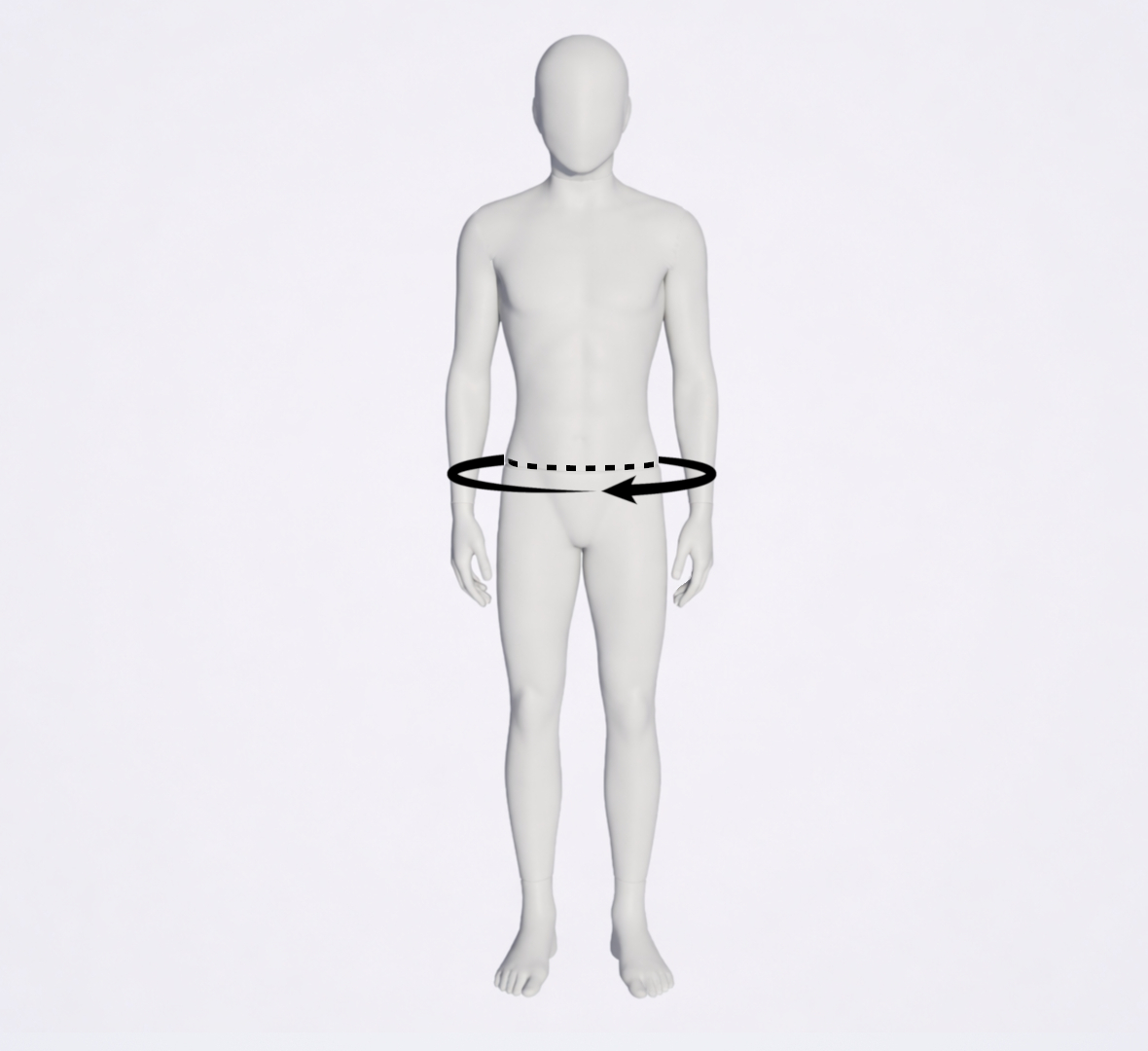 Измерение обхвата пояса